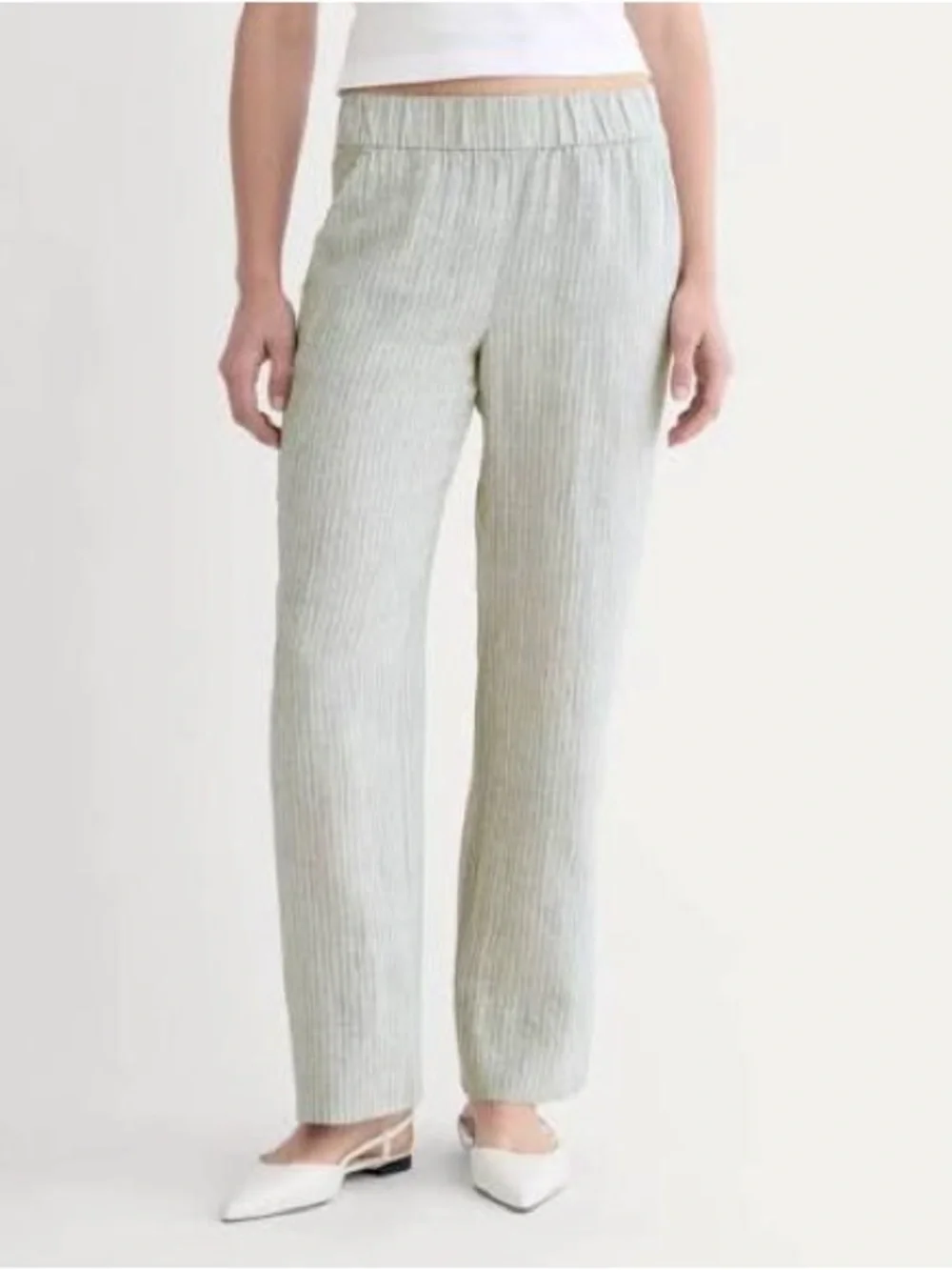 Everlane Striped Linen Easy Pant